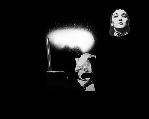 Film still; Sitting with Clara Rockmore, 2017 Single channel video installation, optical theremin, projector 4 min